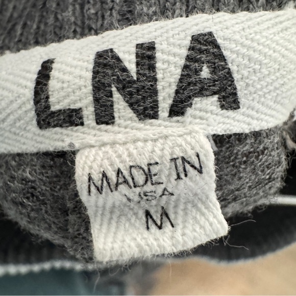 LNA Jogger Pants M Gray Lounge Soft Knit USA-Made - Picture 4 of 6